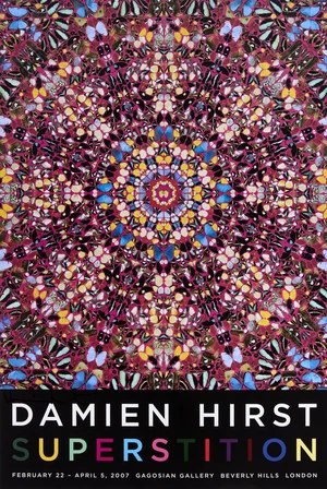 Damien Hirst,&nbsp;British b.1965-&nbsp;Superstition, 2007;&nbsp;offset lithograph in colours,&nbsp;for Gagosian...