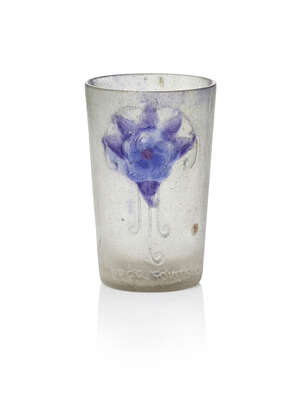 
	
		Gabriel Argy- Rousseau (1885-1953), a small Liqueur glass 
		1922, signed...