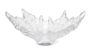 
	
		Lalique, a clear and frosted glass bowl
		Champs Elysees, No.11216, designed post-war,...