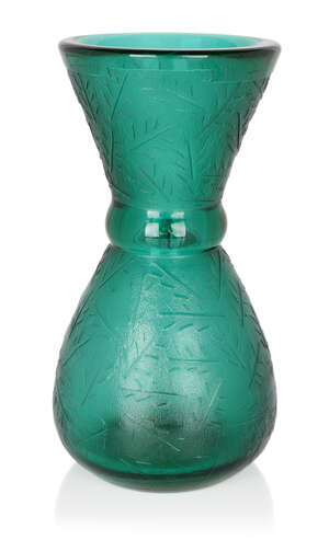 
	
		Daum, 
		 
		Green Art Deco vase, circa 1925, 
		Acid etched glass, 
		Etched...