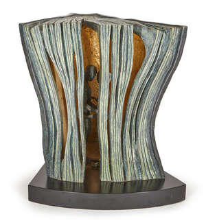 
	
		Lorenzo Quinn, 
		Italian b.1966- 
		Perfect Story; 
		bronze resin and gilt...