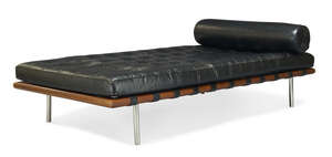 
	
		Ludwig Mies Van Der Rohe (1886-1969), a Barcelona daybed for Knoll International  
		