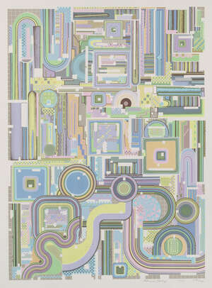 
	
		Sir Eduardo Paolozzi CBE RA, 
		Scottish 1924-2005-
		 
		Untitled, 1972;
		 
		 
		