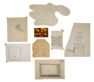 
	
		Colin Self, 
		British b.1941- 
		A collection of 41 small works on paper depicting...