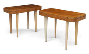 
	
		Gilbert Rohde (1894-1944) for Herman Miller, 
		 
		Pair of model 3982 side tables with...
