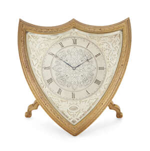 
	
		A gilt and silvered bronze strut clock, by Jose Rodriguez Losada, mid 19th century, the...