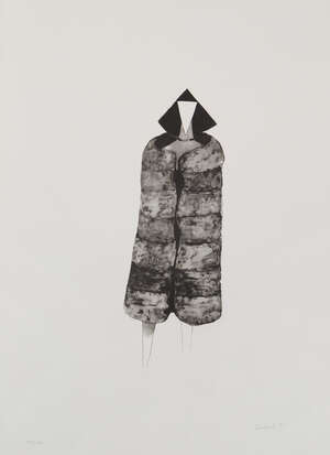 
	
		Lynn Chadwick CBE RA,
		British 1914-2003-
		 
		Fur Coat, 1971; 
		 
		lithograph on...