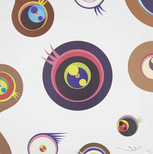 
	
		Takashi Murakami, 
		Japanese b.1962- 
		 
		Jellyfish Eyes- White 1, 2006; 
		 
		