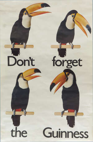 
	
		Don't Forget the Guinness, , a poster, 152 x 100cm, together with a reproduction...
