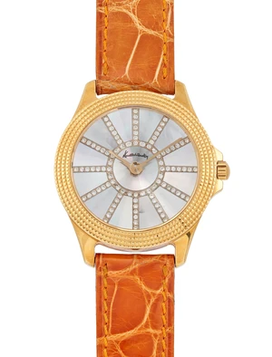 Kutchinsky. A diamond set quartz wristwatchClout&eacute;, Number 12, Circa 1990Quartz movement,...