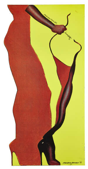 
	
		Allen Jones, 
		British b.1937- 
		 
		Allen Jones himself, 1993; 
		 
		screenprint on...