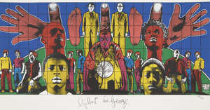 
	
		Gilbert & George,
		British b.1943 & b.1942-
		 
		Death After Life,
		 
		inkjet...