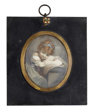 
	
		RTOManner of Jean-Baptiste Greuze, 
		19th century- 
		 
		Portrait miniature of a...