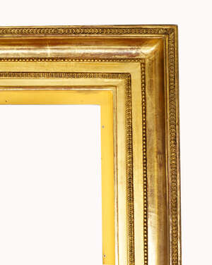 
	
		A French Gilded Composition Louis XVI Style Frame, early/mid 19th century, later added...