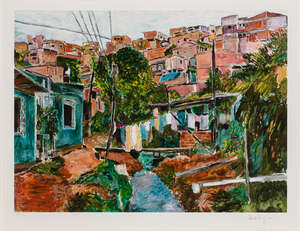 
	
		Bob Dylan, 
		American b.1941- 
		 
		Favela Villa Broncos, 2015; 
		giclée print in...