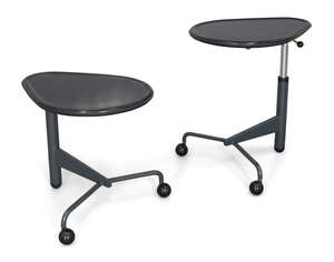 
	
		Toshiyuki Kita (b.1942) for Cassina, 
		 
		Pair of '112 Kick' tables, circa 1983, 
		