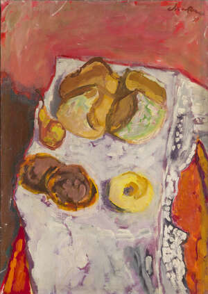 
	
		Jules Chapon, 
		Dutch  1914-2007- 
		 
		Still life, 1951; 
		 
		oil on canvas, signed...