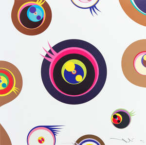 
	
		Takashi Murakami, 
		Japanese b.1962- 
		 
		Jellyfish Eyes- White 1, 2006; 
		 
		