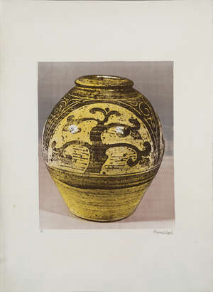 
	
		Bernard Leach (1887-1979), a limited edition lithograph 
		c.1973/4, signed and numbered...