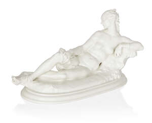 
	
		Paul Scheurich (1883-1945) for KPM Berlin, 
		 
		Model of Daphne reclining against a...