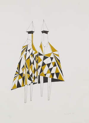 
	
		Lynn Chadwick CBE RA,
		British 1914-2003-
		 
		Checkmates, 1972;
		 
		lithograph in...