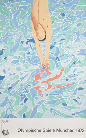 
	
		David Hockney OM CH RA, 
		British b.1937-
		 
		Olympische Spiele München, 1972;
		 
		