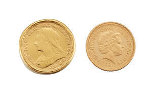 A Sovereign ring and a half sovereign, (2)