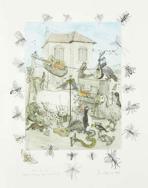 
	
		Chris Orr MBE RA, 
		British b.1943- 
		 
		A.O & I.C, 1992; 
		 
		etching with...