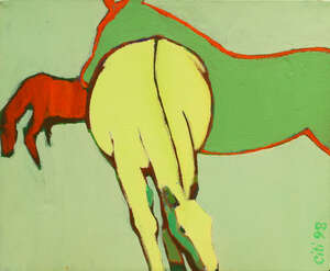 
	
		Citi, Italian School, 20th/21st century- Horse Study IX; acrylic on canvas, signed and...