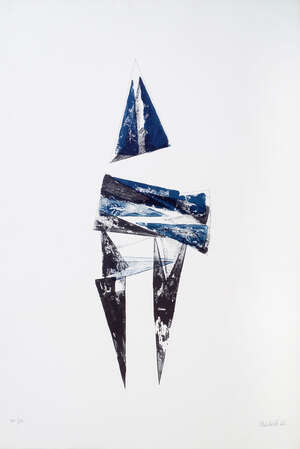 
	
		Lynn Chadwick CBE RA,
		British 1914-2003-
		 
		Figure IV, 1966;
		 
		lithograph in...