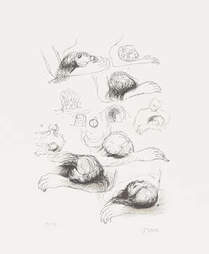 
	
		Henry Moore OM CH FBA,
		British 1898-1986-
		 
		Lullaby Sketches [Cramer 270],...