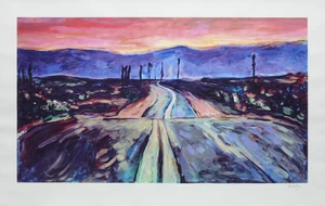 Bob Dylan,&nbsp;American b.1941-&nbsp;Endless Highway, 2017;&nbsp;pigmented and acrylic resin ink on archival...