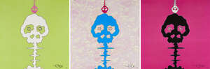 
	
		Takashi Murakami, 
		Japanese b.1962- 
		 
		Bokan- Camouflage Pink, Lime Green-time,...