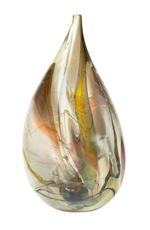 
	
		Guido van Besouw (South African 1951-), a teardrop vase 
		c.21st century, signed and...