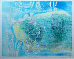 
	
		Shoichi Hasegawa, 
		Japanese b.1929- 
		 
		L'Ile au Tresor;
		 
		etching with...