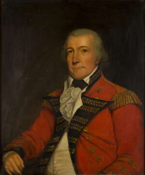 
	
		British School, 
		late 18th century- 
		Portrait of a British Army Officer,...