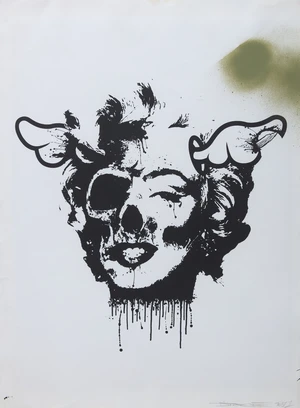 D*Face (Dean Stockton),&nbsp;British b.1978-&nbsp;Pop Tart, 2009;&nbsp;screenprint and spraypaint on wove,&nbsp;signed...