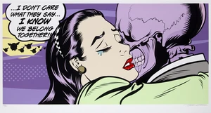 D*Face (Dean Stockton),&nbsp;British b.1978-&nbsp;Careless Whispers, 2019;&nbsp;14 colour screenprint on 370gsm...