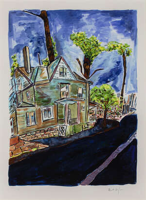 
	
		Bob Dylan, 
		American b.1941- 
		House on Union Street, 2012; 
		giclée print in colours...