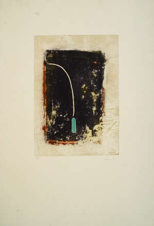 
	
		European School, late 20th/early 21st century- Abstract composition; etching with...