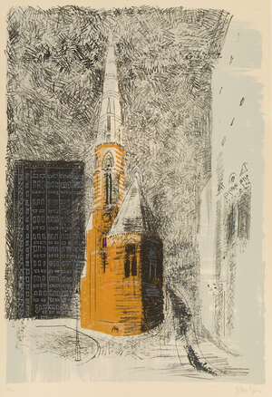 
	
		John Piper CH,
		British 1903-1992-
		 
		StMary's Paddington [Levinson 145],...