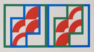 
	
		Gordon House,
		British 1932-2004-
		 
		Eight Red Arcs [Baro 6], 1964;
		 
		