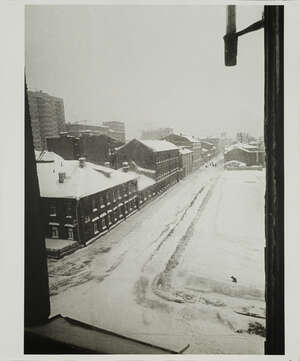 
	
		Leonid Nikolaevich Lazarev, 
		Russian b.1937- 
		City road in winter, 1959; 
		gelatin...