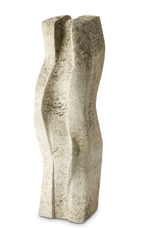 
	
		Geoffrey Harris,
		British 1928-2019-
		 
		Divide, 1974;
		 
		Portland stone,...