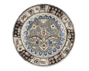 
	
		An Iznik-style pottery dish, Kutahya, Turkey, 17th/18th century, of shallow form,...