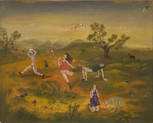 
	
		Jakub Julian Ziolkowski, 
		Polish b.1980- 
		OBLED, 2009; 
		oil on board, signed, titled...