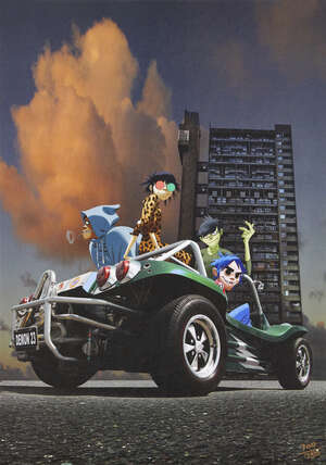 
	
		Jamie Hewlett, 
		British b.1968- 
		 
		Song Machine 2; 
		 
		digital print in...