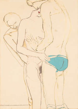 
	
		R. B. Kitaj RA, 
		American 1932-2007- 
		 
		For Peace in the Near East; 
		 
		
