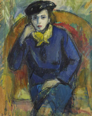 
	
		Sigurd Valdemar Lonholdt, 
		Danish 1910-2001 - 
		 
		Portrait of a lady, seated...