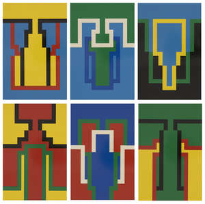 
	
		Robyn Denny, 
		British 1930-2014- 
		 
		 
		Thomas Suite, 1975; 
		 
		the complete...